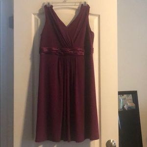 Bridesmaid dress- dark pink/mauve